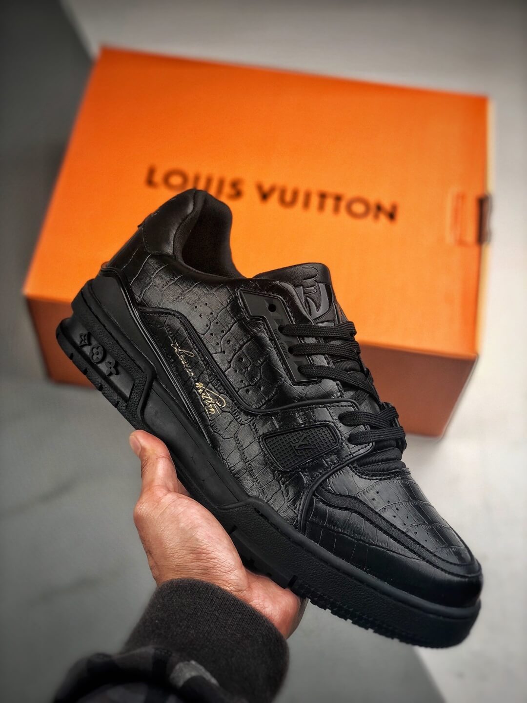 black vintage sneakers