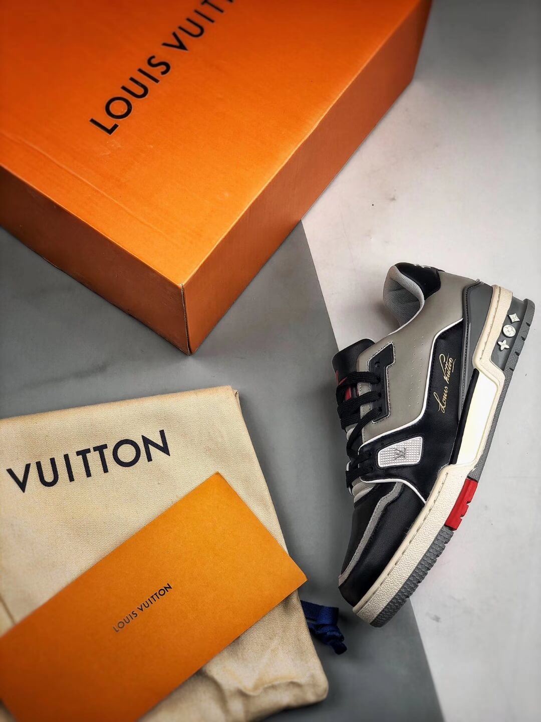 My New LV Trainer 54 On Foot, Luxury Sneakers, Unboxing