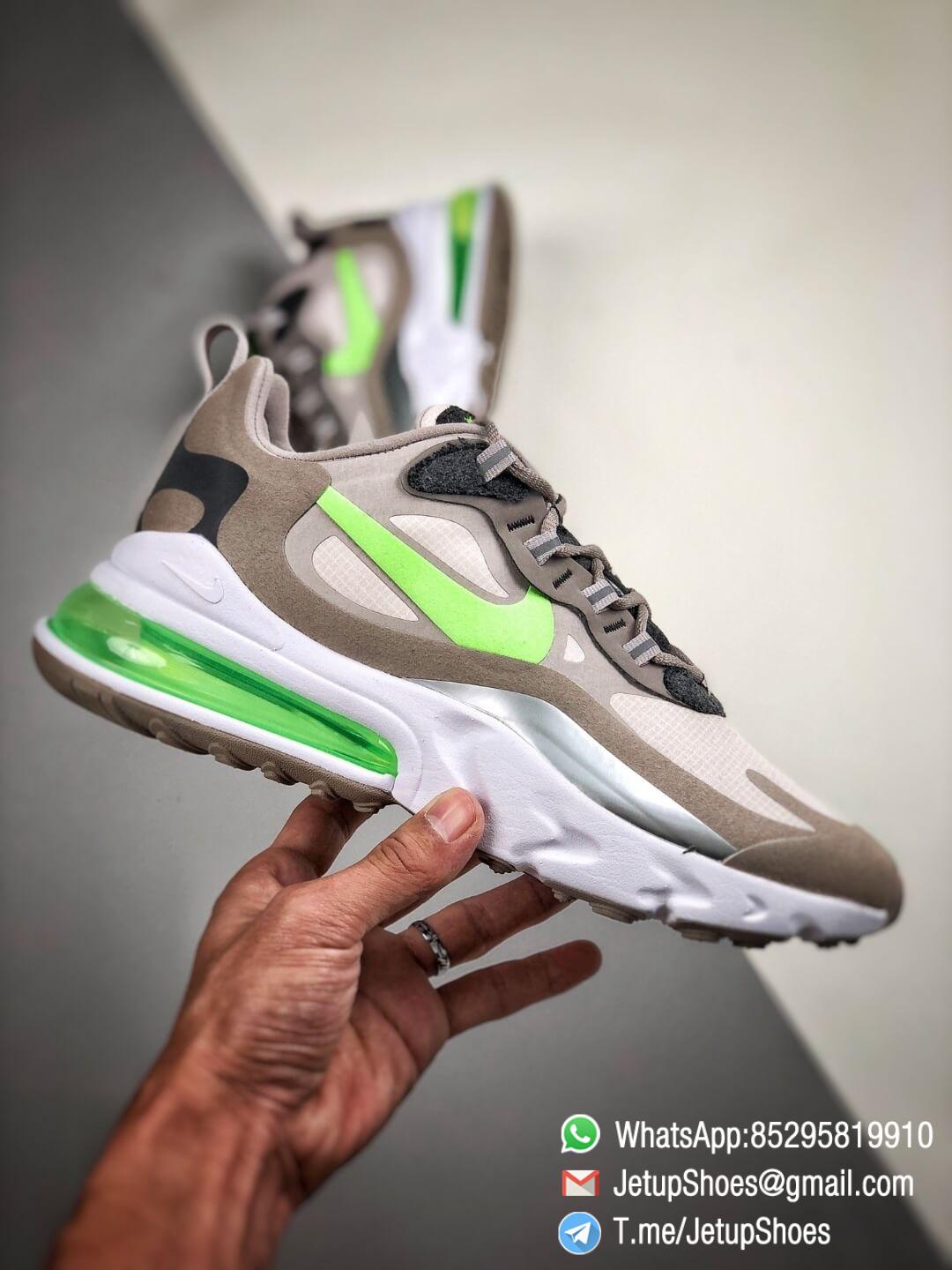 nike air max 270 react white and silver