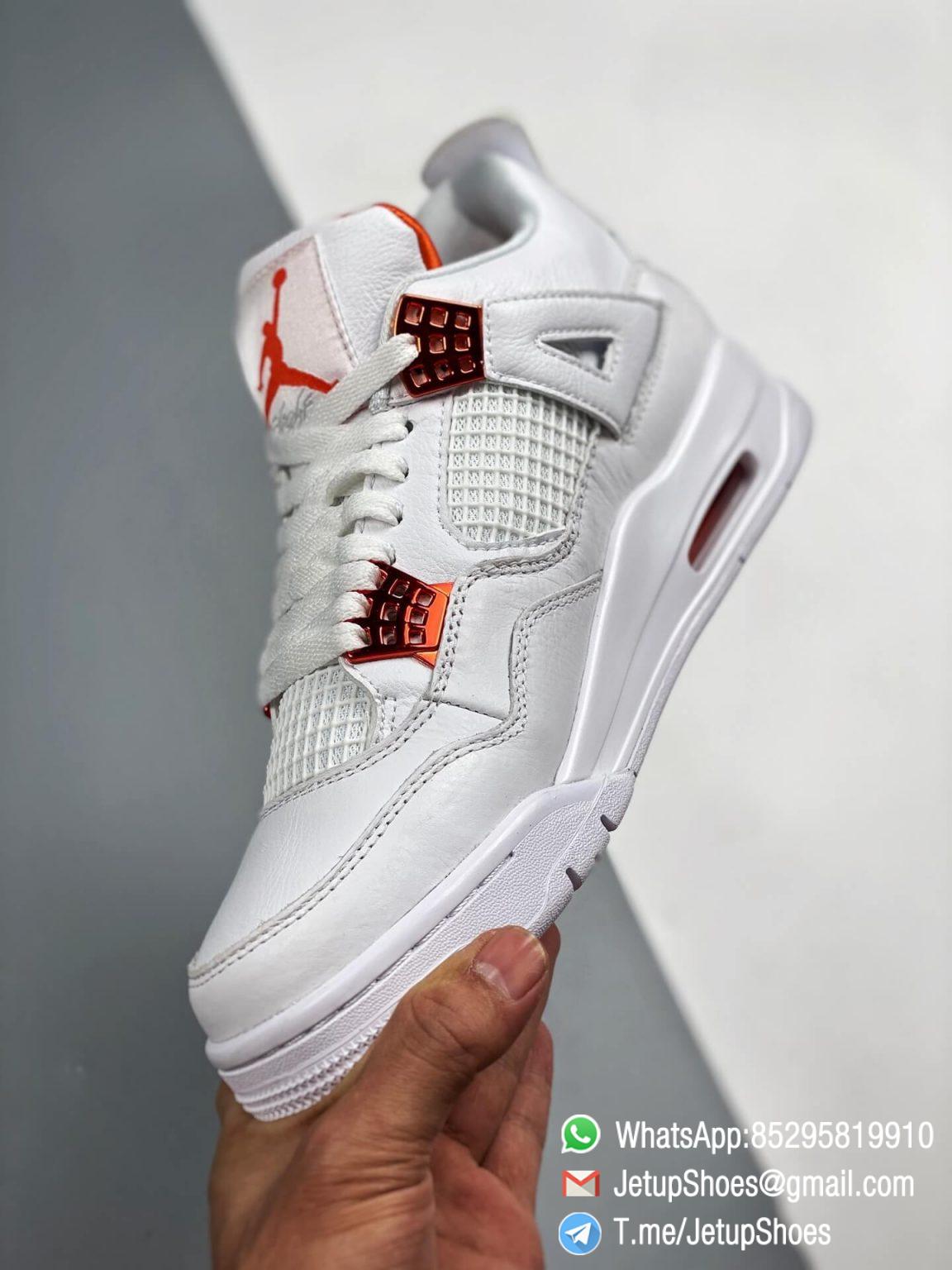 Repsneaker Air Jordan 4 Retro Metallic Orange AJ4 Best Replica Sneakers ...