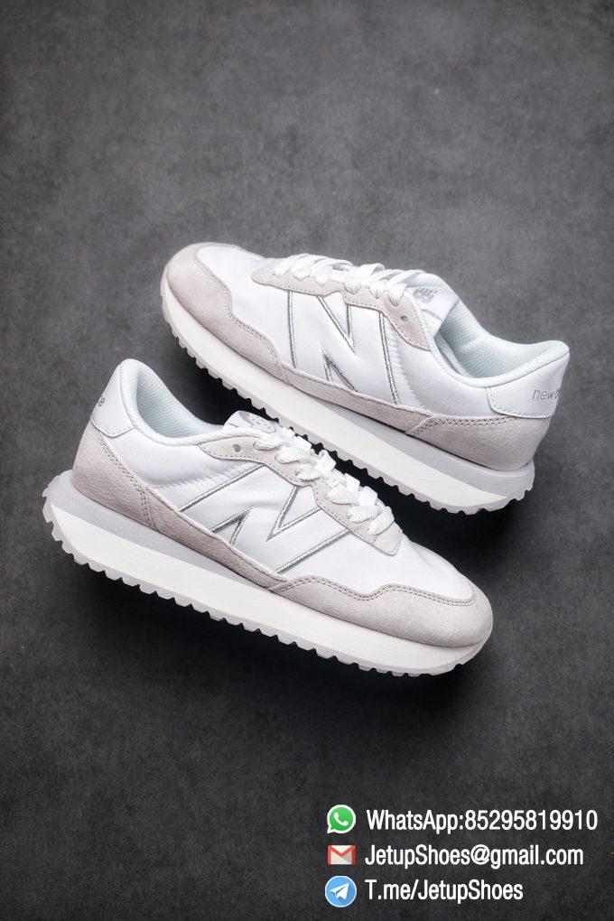 Best Replica 2021 New Balance 237 White Light Grey SKU MS237NW1 High Quality Running Sneakers 01