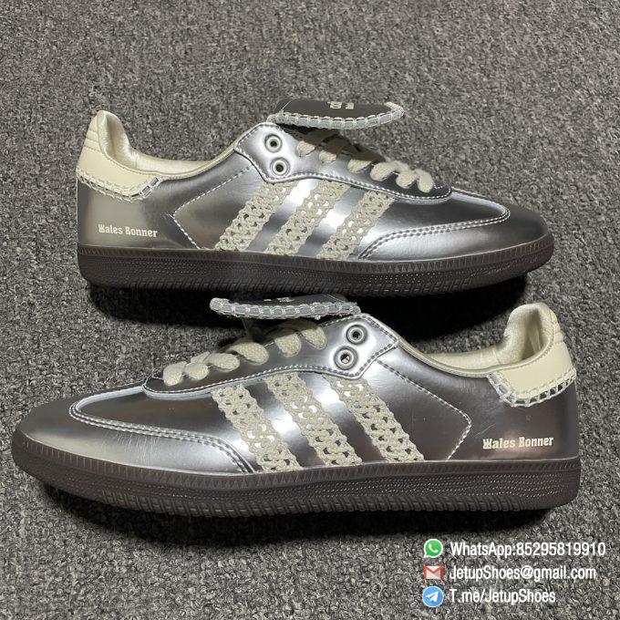 RepSneakers Wales Bonner x Samba Silver Metallic Patent Leather SKU IG8181 FashionReps Rep Shoes 09