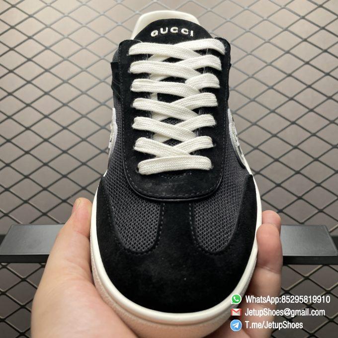 2024 RepSneakers Gucci Lido Collection Interlocking G Sneakers Summer Shoes Black suede Upper 05