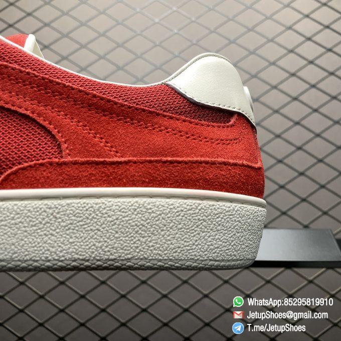 2024 RepSneakers Gucci Lido Collection Interlocking G Sneakers Summer Shoes Red Suede Upper 04