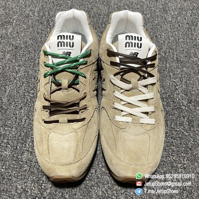 2024 RepSneakers New Balance x Miu Miu 530 SL Ecru Sneakers Brown Suede Upper Rep SNKRS 10