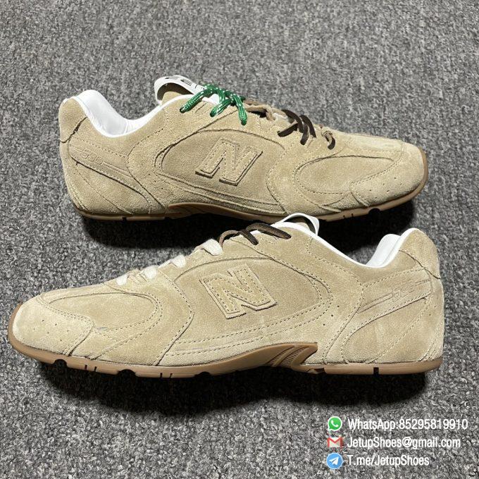 2024 RepSneakers New Balance x Miu Miu 530 SL Ecru Sneakers Brown Suede Upper Rep SNKRS 13