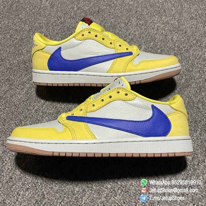 RepSneaker Travis Scott x Air Jordan 1 Retro Low OG SP Canary DZ4137 700 Replica AJ1 Sneakers 09