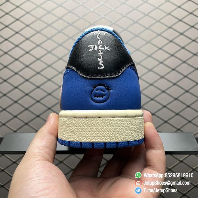 RepSneakers Fragment Design x Travis Scott x Air Jordan 1 Retro Low Blue DM7866 140 TS Factory Edition Replica AJ1 Sneakers 06