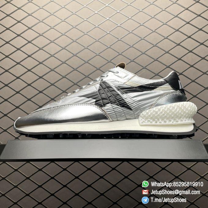 RepSneakers GGDB Marathon Golden Goose Deluxe Brand x K pop Miyayeh Silver Nappa Upper Marathon Running Shoes 01