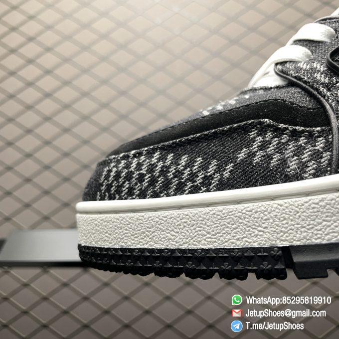 RepSneakers LV Trainer Denim Damier 3D Black 1AD6FG Signature 54 Best Rep Designer Sneakers 03