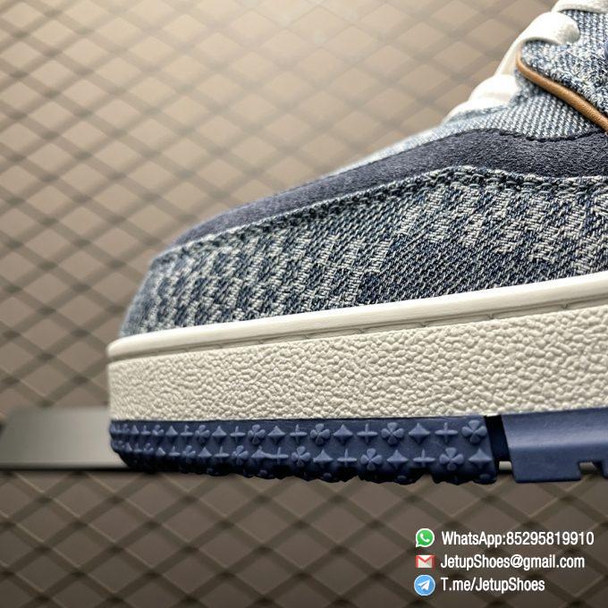 RepSneakers LV Trainer Sneaker Damier 3D Denim Blue Replica Designer Shoes 03