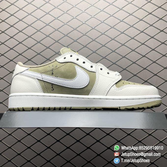 RepSneakers Travis Scott x Air Jordan 1 Low Golf Neutral Olive FZ3124 200 Replica AJ1 Sneakers 02