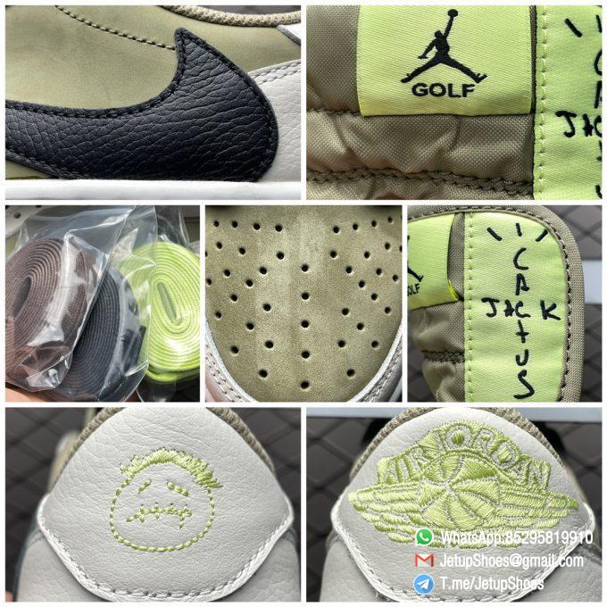 RepSneakers Travis Scott x Air Jordan 1 Low Golf Neutral Olive FZ3124 200 Replica AJ1 Sneakers 09