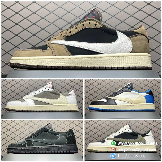 RepSneakers Travis Scott x Air Jordan 1 Retro Low OG Reverse Mocha TS Factory Edition DM7866 162 Replica AJ1 Sneakers 09